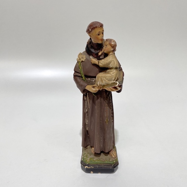 ORNAMENT, Figurine - Monk with Child 25cm H